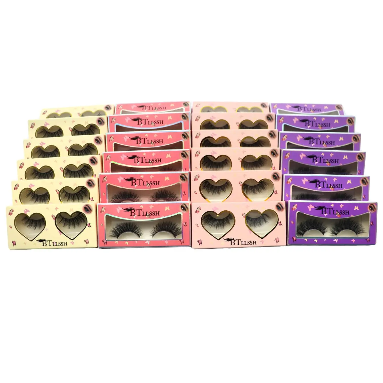4 Styles Fluffy False Eyelashes, High Quality Eyelashes, 24 Pairs Natural Look Eyelash Extensions, Self Grafting Curl Eyelashes, Eye Makeup Enhancement False Eyelashes for Women, Eyelash Falsies, Cosmetic Eyelashes, Fake Lash