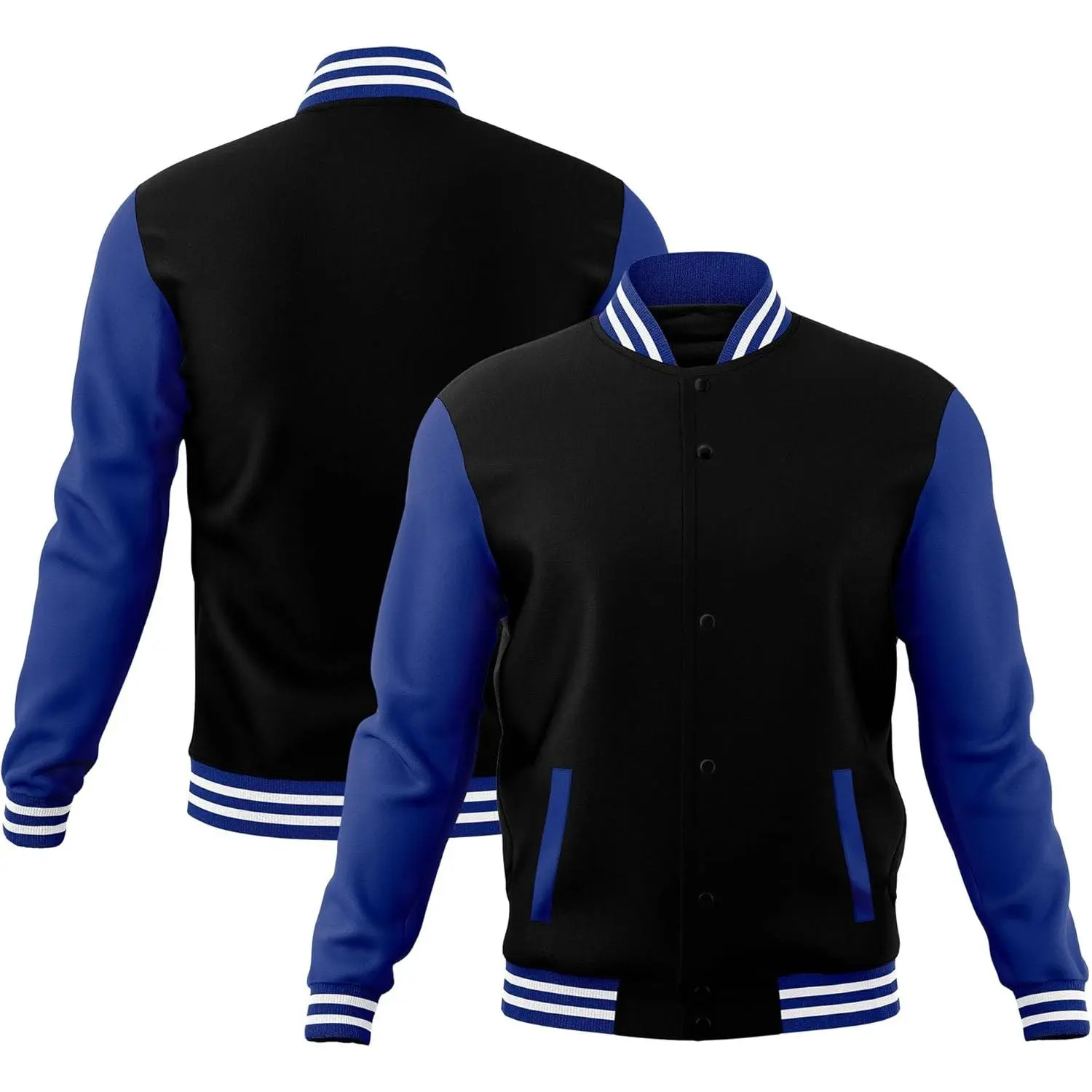 KXK Men’s Fashion Varsity Jacket Causal Cotton Letterman Baseball Bomber Jacket Lightweight Coat