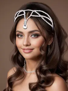 2024 New Style Rhinestone Decorated Hair Comb, Elegant Bridal Headwear for Wedding Bridal Party Formal Occasions, Fashion Hair Accessories for Women