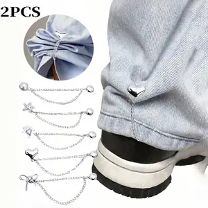 Adjustable Magnetic Pants Clips and Sleeve Clips, Detachable Hem Clip, Suitable for Pants and T-Shirts, Strong Magnetic Clasp