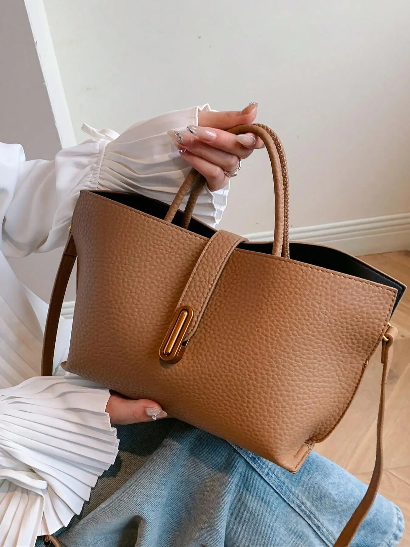 Women's Elegant Minimalist Crossbody Bag, Trendy Retro Shoulder Bag, Chic All-match Crossbody Bag for Daily & Work Use