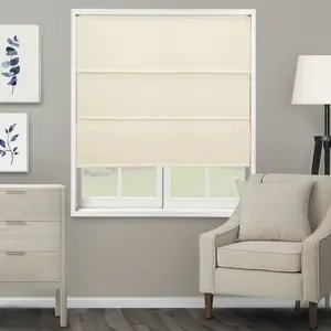 29"x72" Chicology Light Filtering Roman Shade Ridgewood Cream 29"x72" Chicology Light Filtering Roman Shade Ridgewood Cream