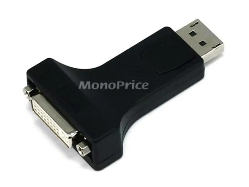 Monoprice 4827 Digital DisplayPort Male to DVI-D Female Adapter - Single-Link, Computer Equipment Accessories for Devices