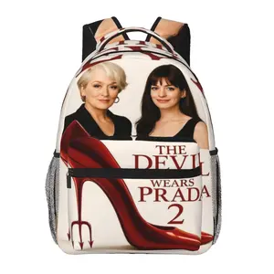 Large Capacity The Devil Wears Prada 2 Backpack Meryl Streep Anne Hathaway Devil Wears Prada 2 Laptop Backpack The Devil Wears Prada 2  School Bookbag Shoulder Bag for Travel Daypack, Great for Coachella, Holiday Gift Exchange