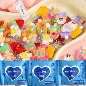 30 Pieces Mini Resin Ice Cream Sculptures, Creative Home Decor, Cute Fruit Candy Pops, DIY Holiday Gifts, Fun Kitchen Accessories
