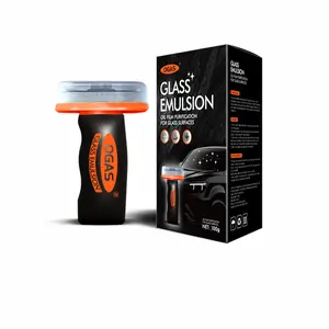 Car Glass Oil Film Remover with Cleaning Board, Windshield Cleaner Roll-On Glass Compound Removes Oil Film & Smudges, Universal Anti-Rain Anti-Fog for Car Windows