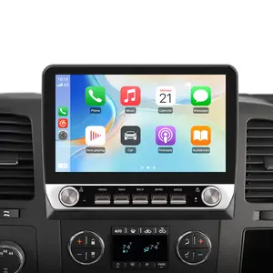 10.1 Inch Car Stereo for 2007-2013 Chevy Silverado & GMC Sierra, Android 15, Wireless Carplay/Android Auto, Bluetooth, WiFi, GPS Navigation