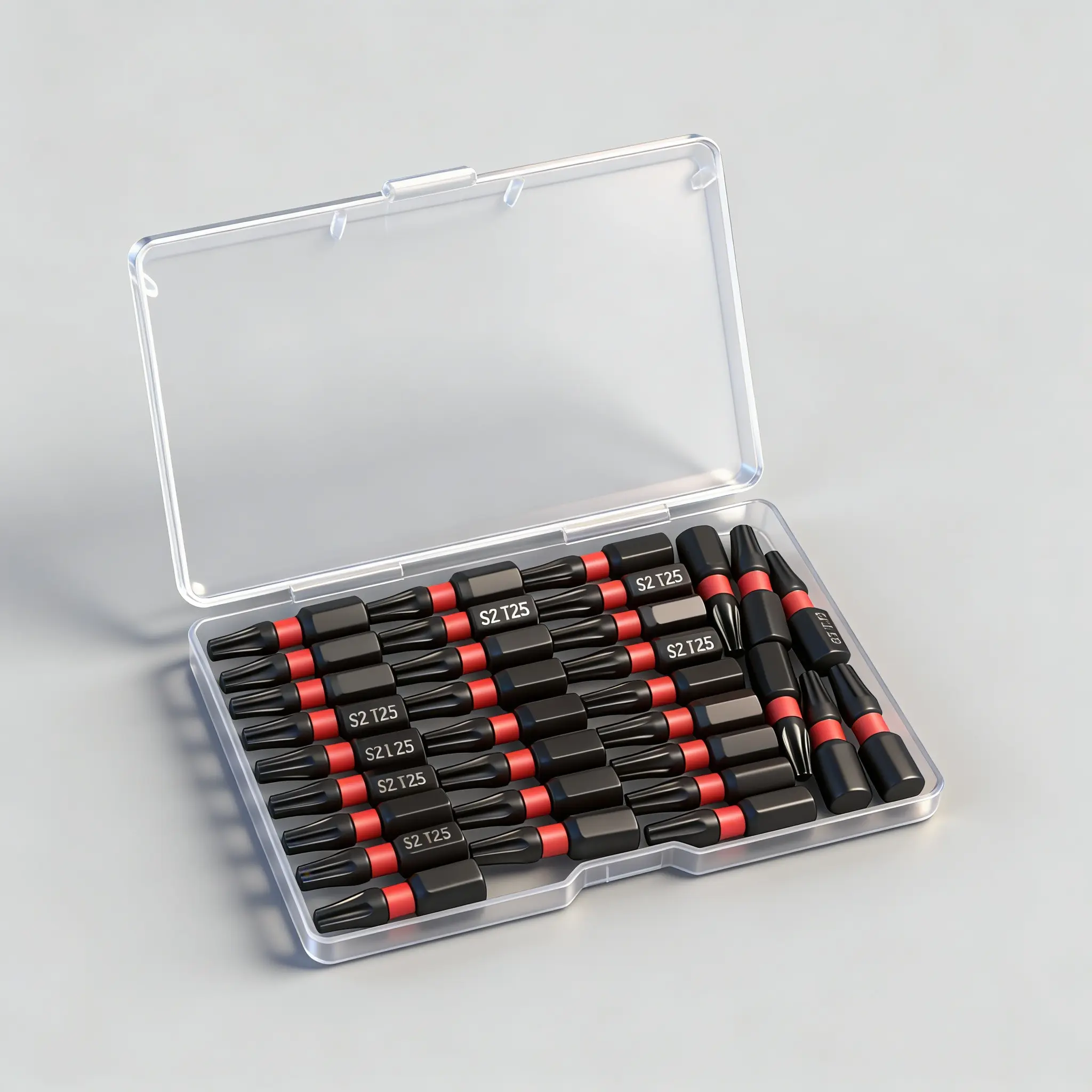 Impact Torx Bit Set, 32-Piece T25 Magnetic Screwdriver Bits, Cnc Machined Tips, S2 Steel Long Torque Star Bits, Storage Box Included, Tool Box