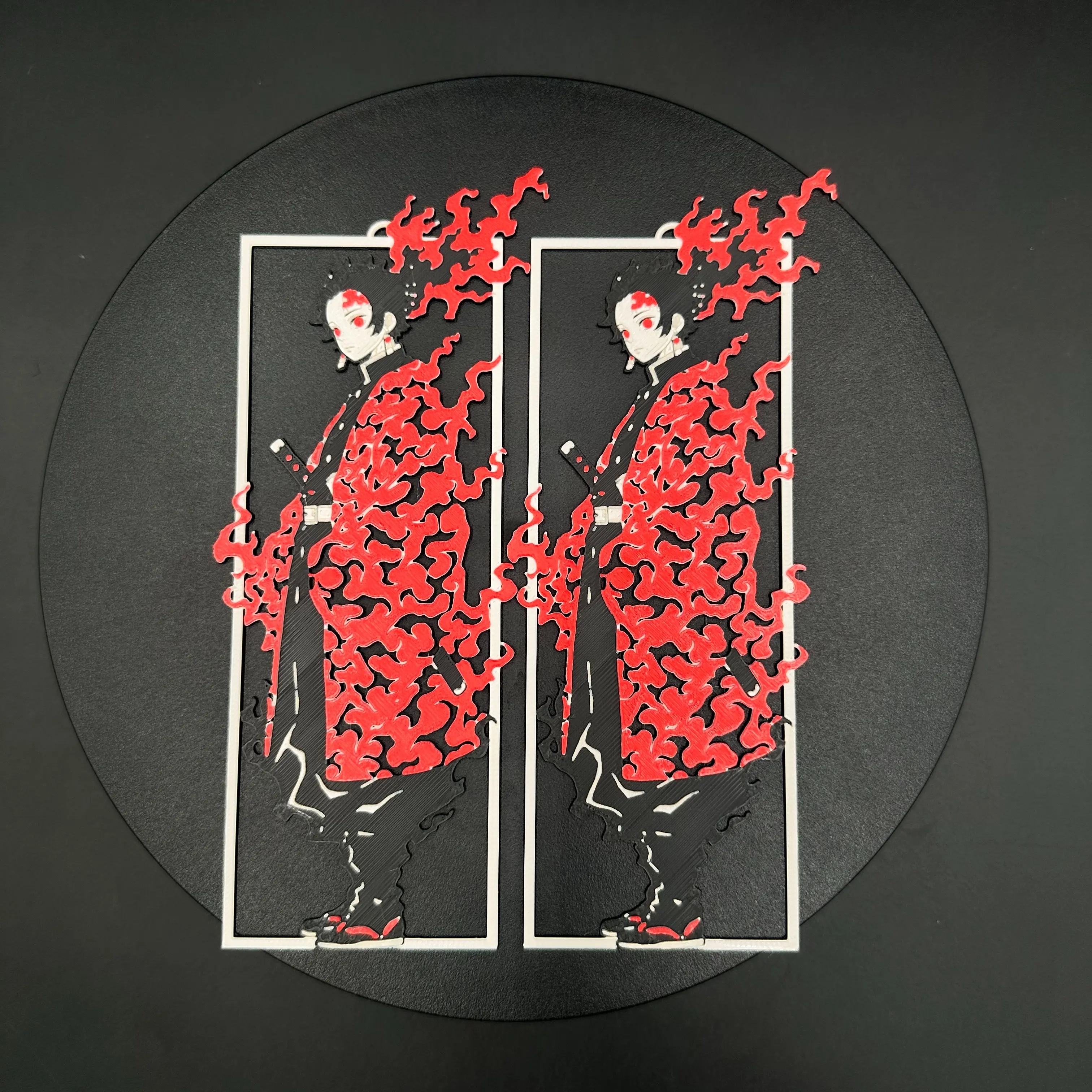 Flame Hashira Bookmark - 3D printed Flame kimono Tanjiro Minimalist Design