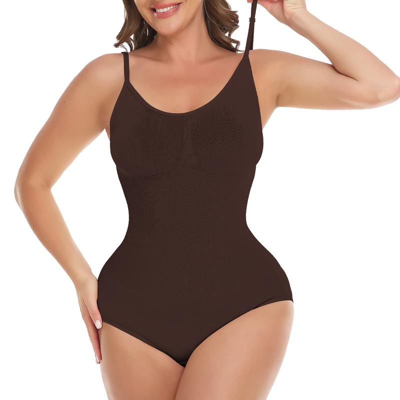 Shapewear for Women Butt Lifter Bodysuit Tummy Control One-Piece Tummy Tucking Bodysuit Shapewear Womenswear Comfort Spaghetti Strap Hip Snatched Underwear Basic Minimalist