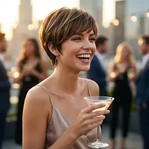 8 Inch Short Pixie Cut Wig for Women Real Human Hair with Bangs Multiple Colors Natural Looking Daily Wear Heat Resistant Beginner Friendly