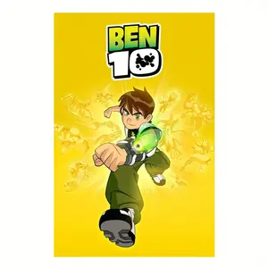 Ben 10 Canvas Diamond Painting Kit for Teens and Adults – DIY Wall Art Poster, Modern Frameless Print for Home and Office Decoration, High-Quality Canvas Material, Applicable Age Group 14+, 12x18 inches