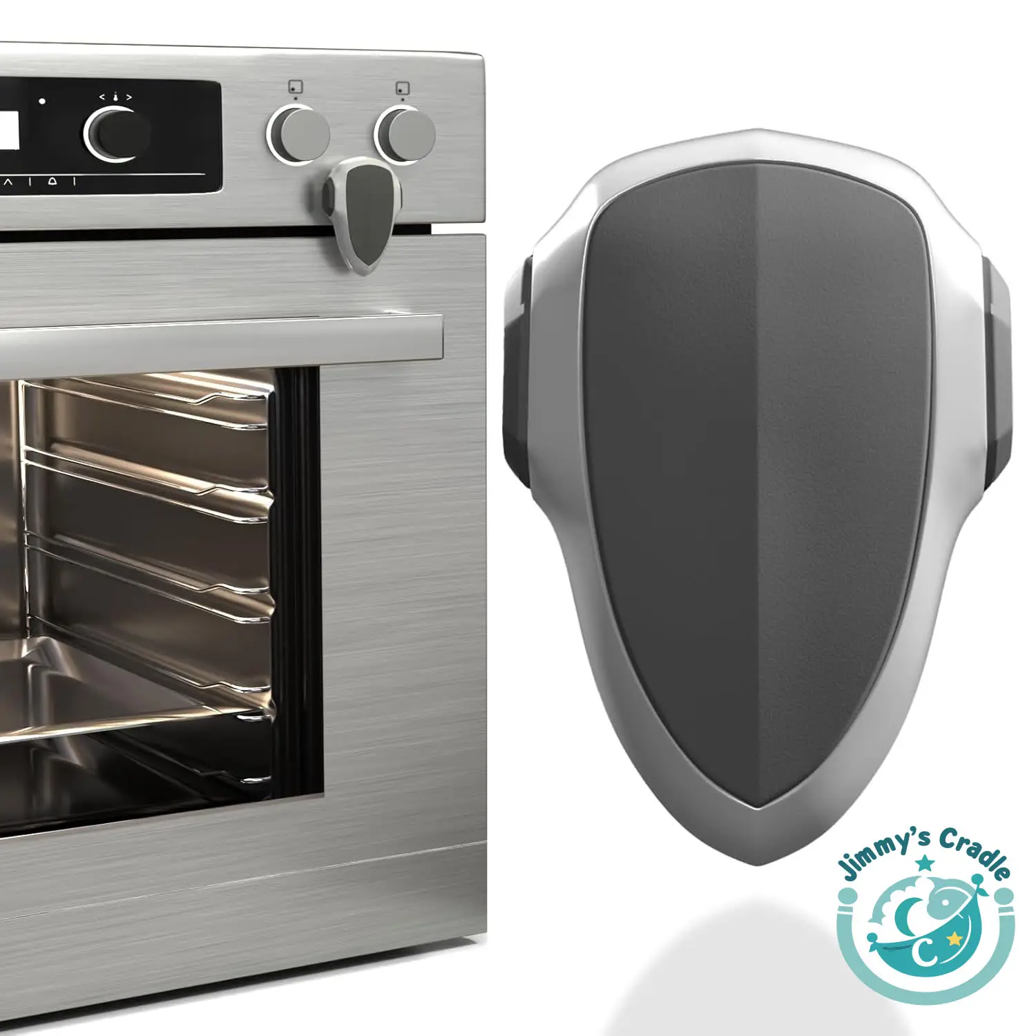 Oven Locks - Child - Resistant Safety Locks to Prevent Access, Durable, Heat-Resistant, 180° Rotating Design, 3M Acrylic Adhesive, easy to install. Hi