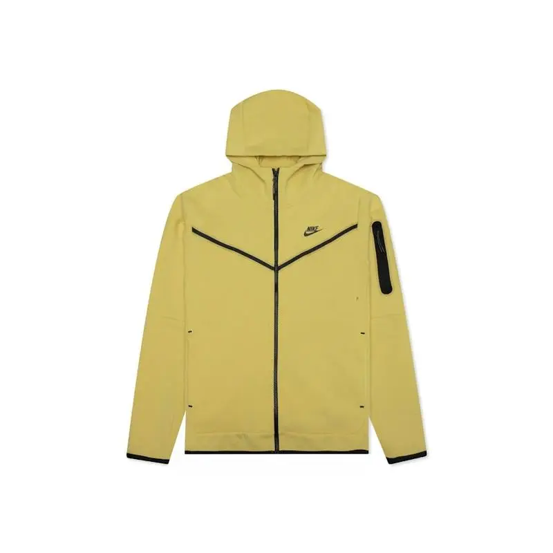 Nike Sportswear Tech Fleece Full-Zip Hoodie Saturn Gold/Black (men) by StockX