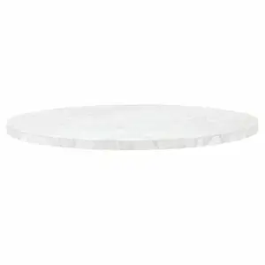 Carrera White Marble Round Dining Table Top