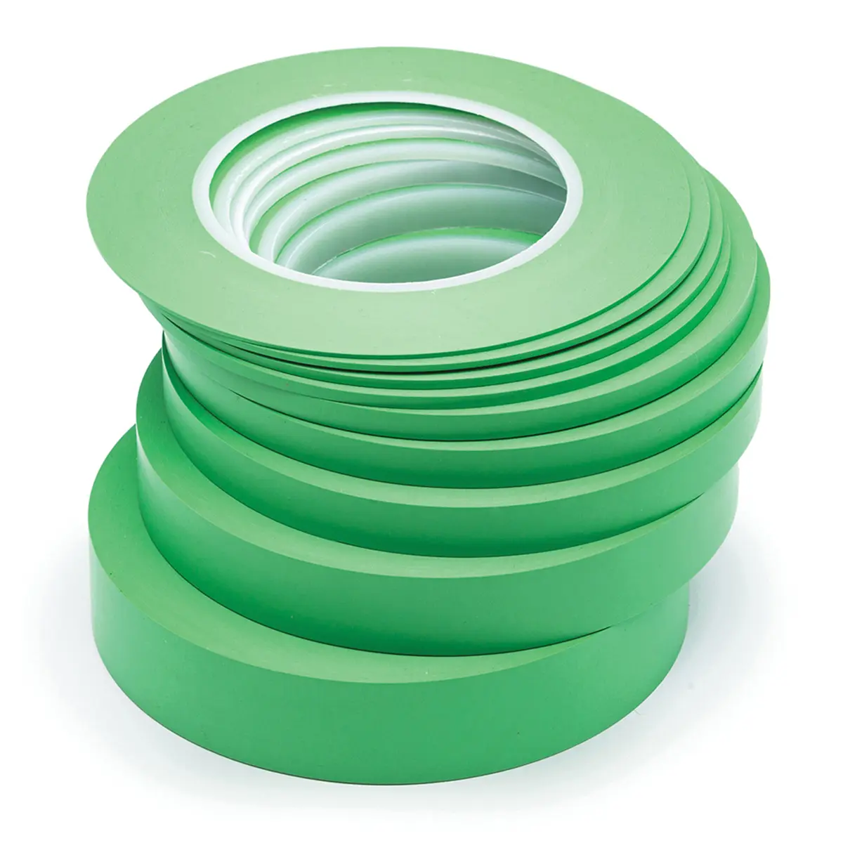 Jtape JTA11050655 60 yards x 0.25 in. x 0.15 mm Fine Line Masking Tape, PVC Backing - Green