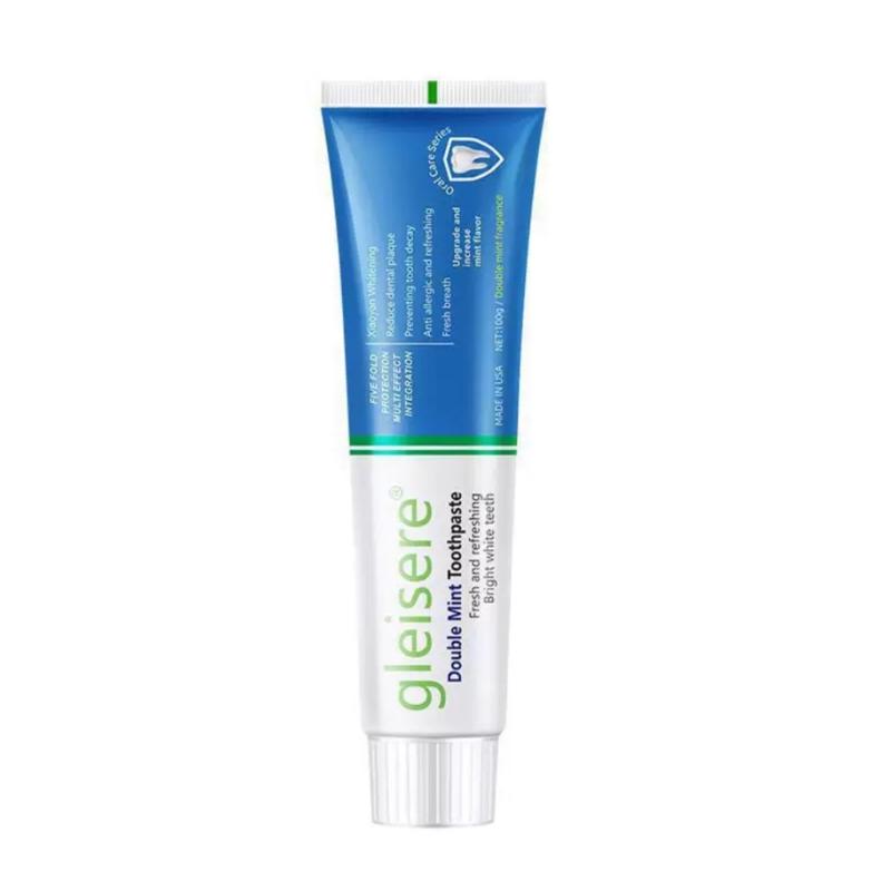 Gleisere Double Mint Toothpaste - Five Protective Actions for Radiant Smile & Fresh Breath All Day