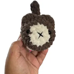 Chunky Loaf Cat - Cute & Cuddly Handmade Crochet Amigurumi Cat Toy - Plush Gift for All Ages - Bernat Blanket Yarn - Cozy Comfort in Every Stitch