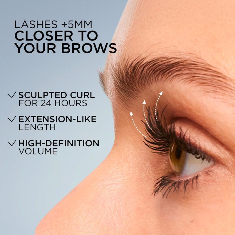 GECOMO Extensionist Mascara, Lengthening Curling Volumizing Mascara, Lightweight Clump-Free Fluffy Lashes, Smudge-Proof Anti-Staining No Spider Lashes, Cruelty Free & Paraben Free Eye Makeup, Perfect Holiday & Mother’s Day Gift