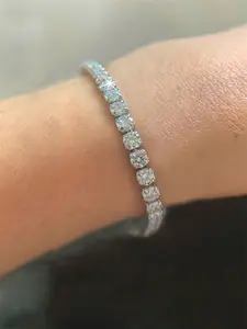 1 PC Elegant Cubic Zirconia Bracelet For Women Valentine's Day Gift Wedding Jewelry