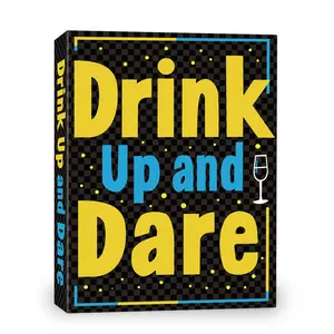 Drink Up and Dare Party Card Game Date Night Drinking Game Cards Adventure Table Game Cards for Singles Night Party Entertainment 50 Cards