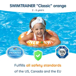 SWIMTRAINER Classic Orange | Swim Learning Device for Kids (2 - 6 Years) - Trusted by Parents & Swim Schools Worldwide