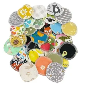 Reusable Facial Rounds - 10 Pack, 3" Eco-Friendly Cotton Flannel, Soft Cleansing, Sustainable Choice, Machine Washable, Handmade