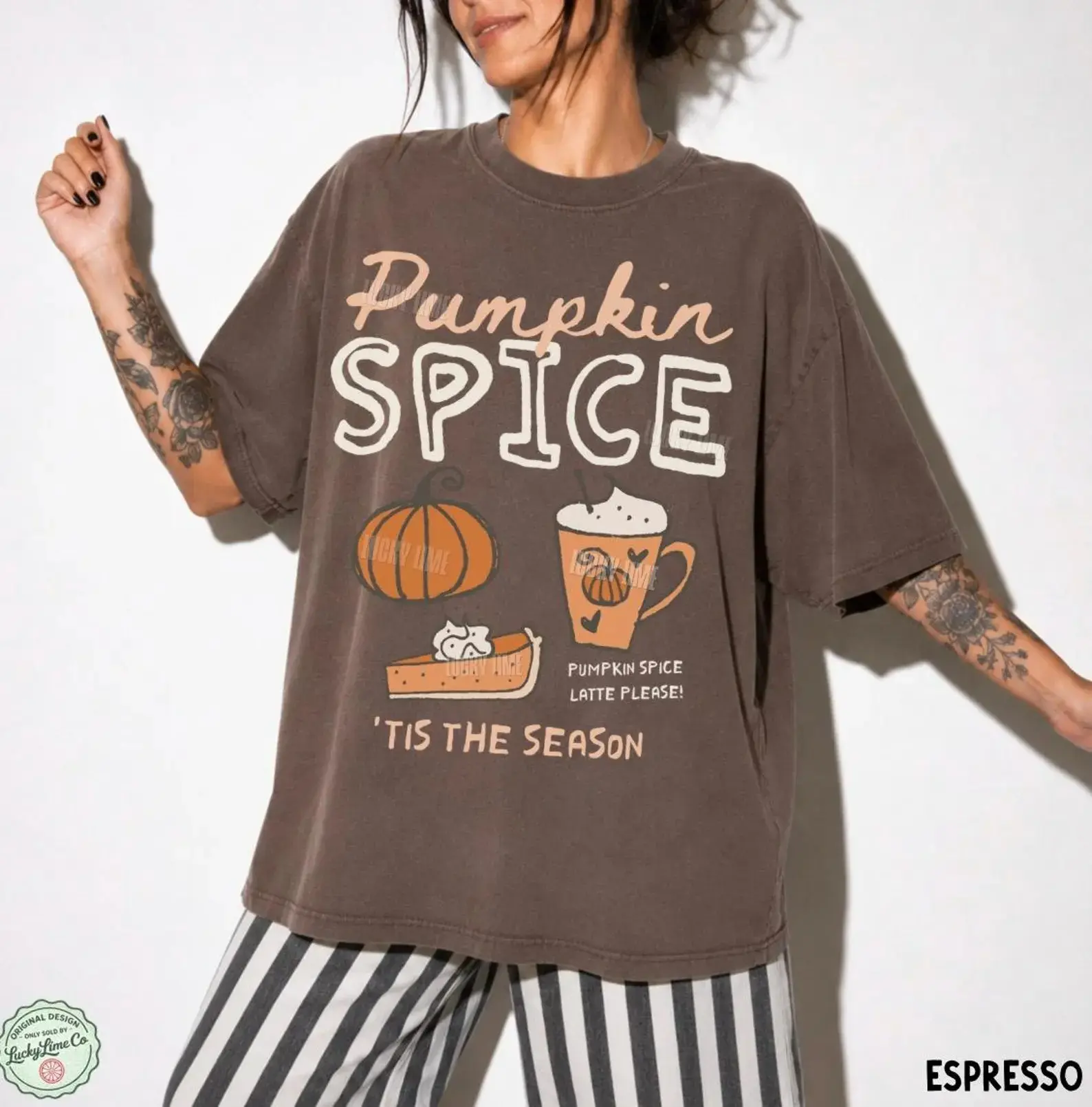 Pumpkin Spice Comfort Colors T-Shirt, Fall Graphic Tee, Pumpkin Spice Latte Lover Shirt, Autumn Season Top, Cozy Thanksgiving Gift