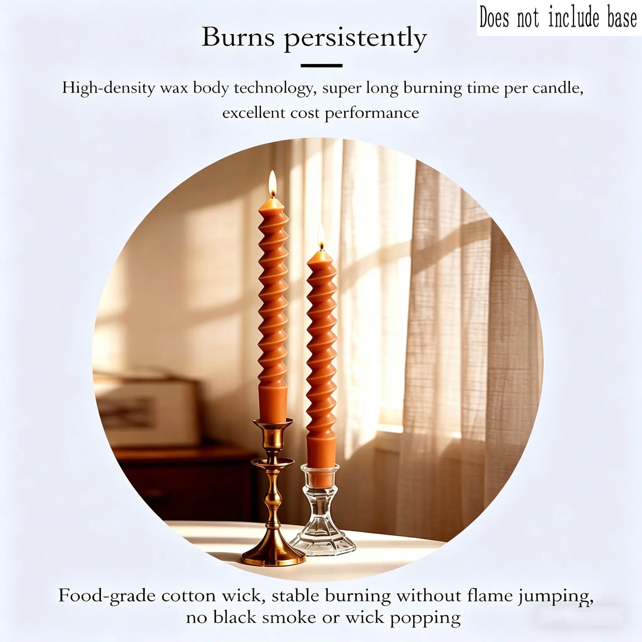 2pcs Morandi Spiral Rod Aromatherapy Candles, Warm Light, Romantic Dinner, Festival Party, Cozy Night, Tabletop, Bedroom Decor