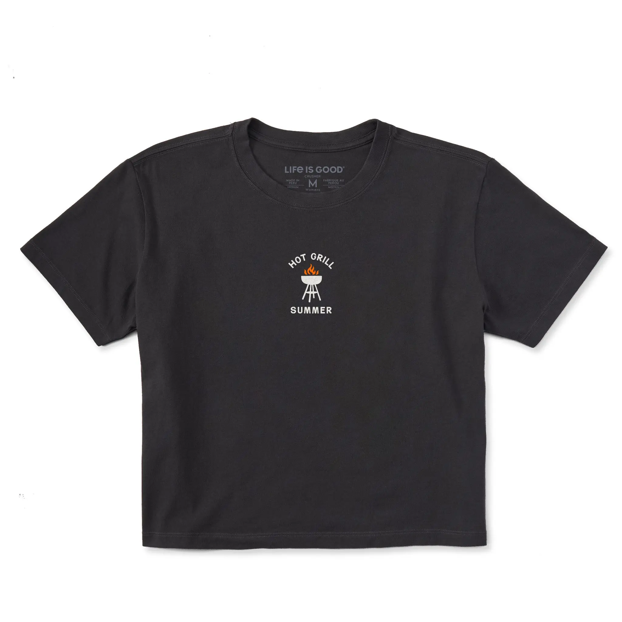 Women's Hot Grill Summer Short Sleeve Crusher Boxy Tee