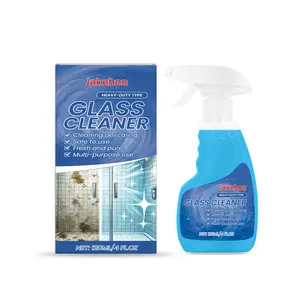 Jakehoe Glass Descaling Cleaning Agent, Clean Glass Dust Stains Glass Mirror Crystal Clear Cleaning Agent Cleaner Liquid Window stain remover spray