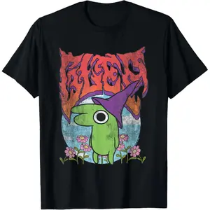 Smiling Friends Glep Vintage Heavy Metal Flowers Cartoon T-Shirt