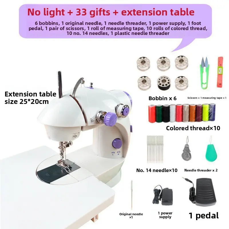 Package (non-lit sewing machine + 33 free gifts + 