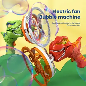 Soap Bubble Gun Dinosaur Electric Blowing Tuba smoky Bubbles Machine Automatic Blower Toys Outdoor Games Party Toy for Kid Gift