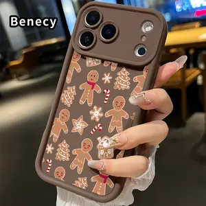 Case for iPhone 17 Pro Max 16 15 14 Plus 13 12 Mini 11 XR X XS Air E Gingerbread Christmas Dream All Coverage Enhanced Camera Lens Protection Rugged  Shockproof Softcase