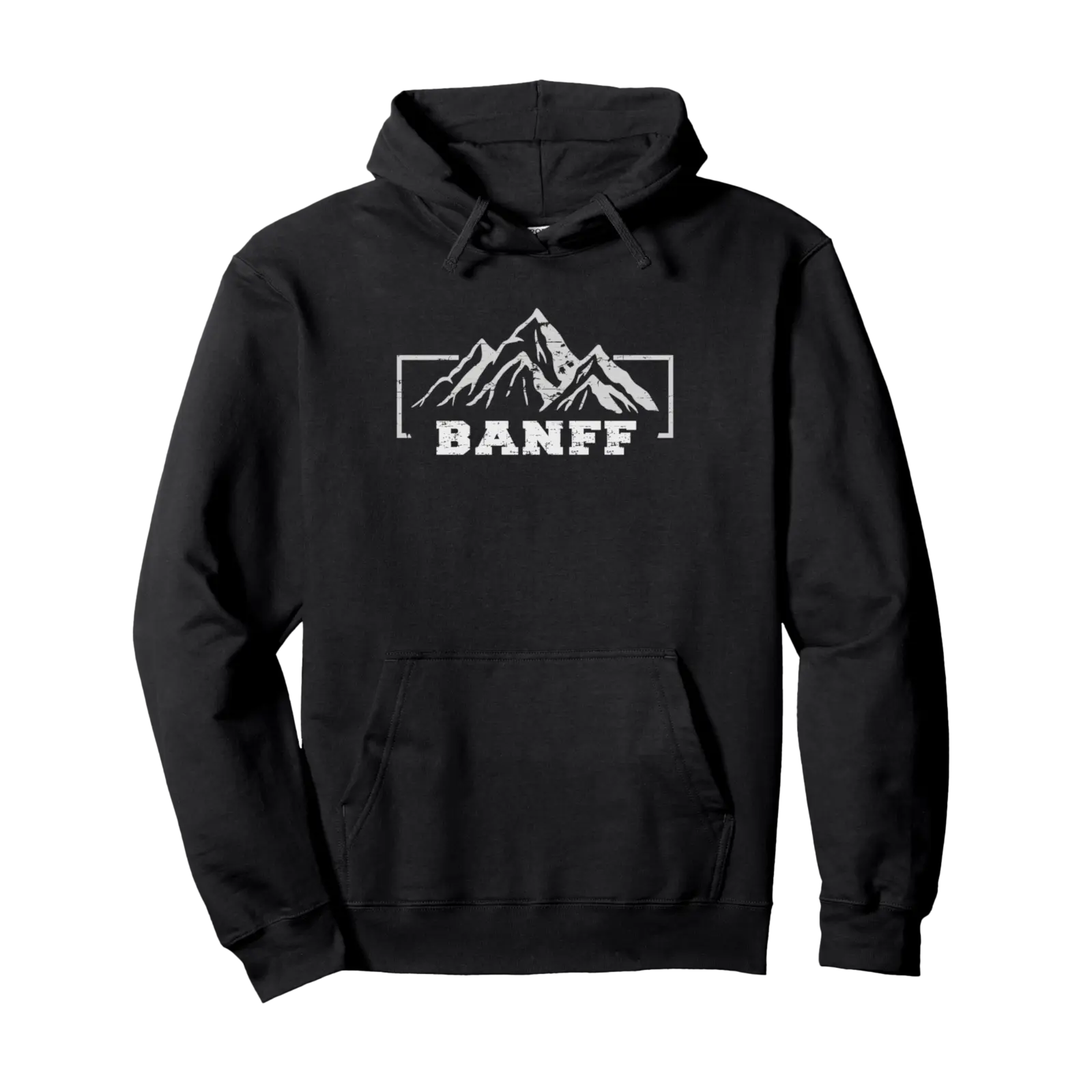 Vintage Banff, Alberta Canada mountain skyline Pullover Hoodie - Arturopell Shop Qb0b86rrb87