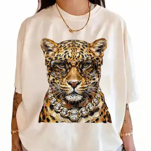 Comfort Colors® Leopard Glam Shirt, Fashion Cheetah Graphic Tee, Stylish Big Cat T-Shirt