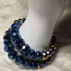 Truth Be Bold Multi Bracelet with Blue and Rainbow Beads for Women's Fashion Accessory