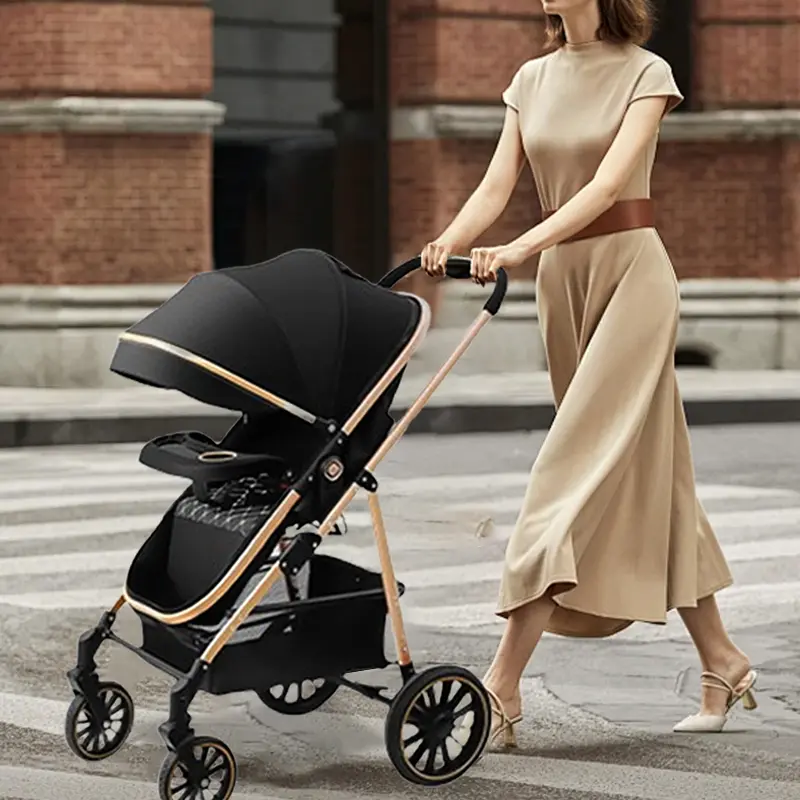 Lightweight Travel Baby Stroller - Collapsible Folding Travel-Friendly Stroller with Quick-Fold Design, Adjustable Backrest, Durable Fabric, Compact Portability, Collapsible Stroller