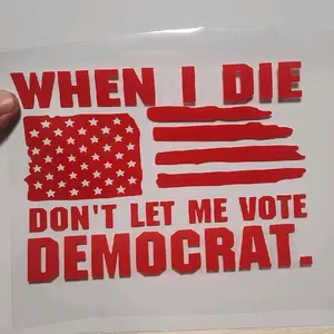 When I Die Car Sticker, Blue Collar Decal - Personalized Vinyl Sticker