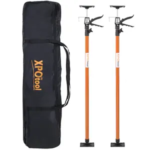 2-Pack Adjustable Steel Support Pole (45-114") - 3rd Hand Jack System for Drywall, Cabinets, Cargo Bars - Includes Carry Bag