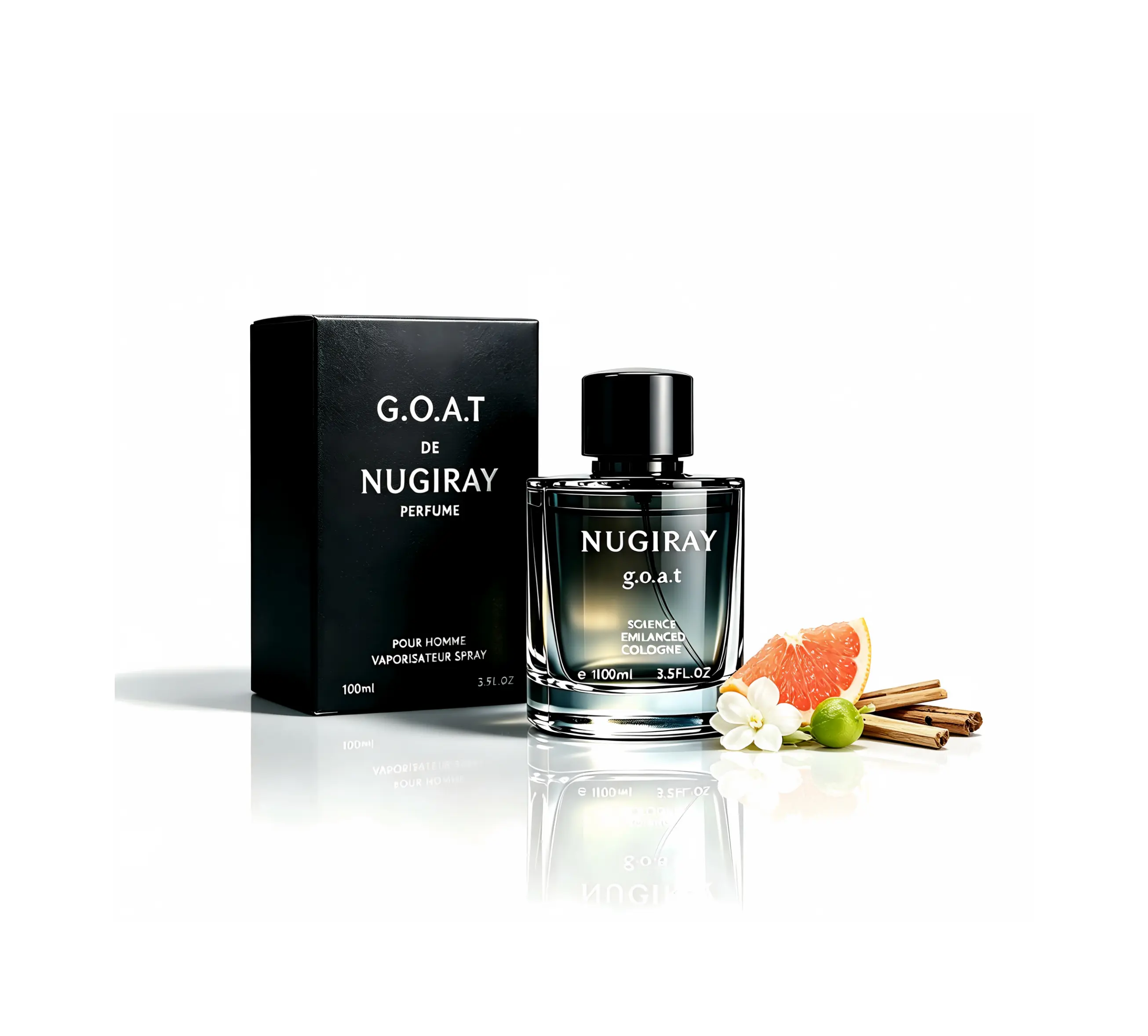 Nugiray Midnight Ocean Men’s  Eau de Parfum  3.5oz  Fresh oceanic fragrance energetic and sexy  long lasting scent suitable for dates and everyday wear creates an elegant aura with inherent allure.