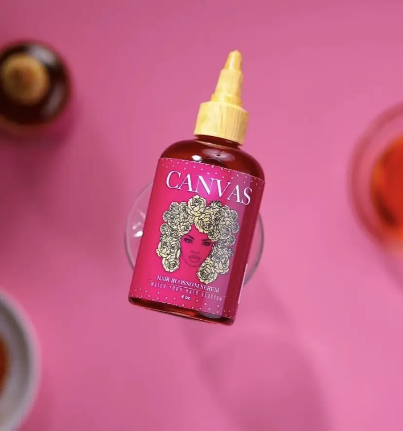 Canvas Beauty ORIGINAL Hair Growth Serum with Castor Oil & Biotin for Nourishing Moisturizing & Dandruff Control 4oz