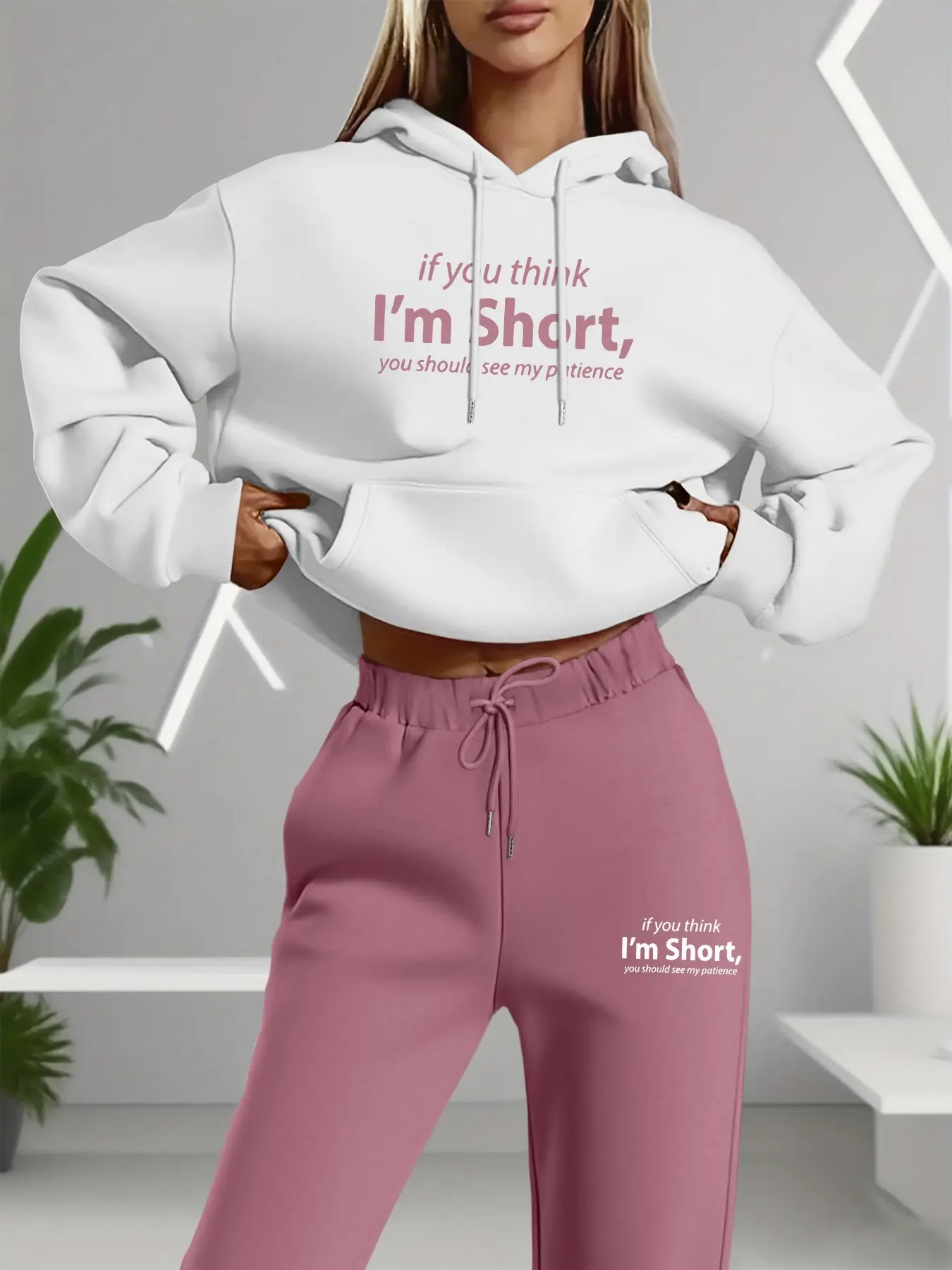 Women's Letter Print Casual Thin Hoodie Sweatshirt with Pockets & Long Pants Set, Hooded Sweatshirt Set, Fitted Design, Spring/fall Wear, Ideal for Daily Use, Home, Outdoor Activities, Womenswear, Clothes