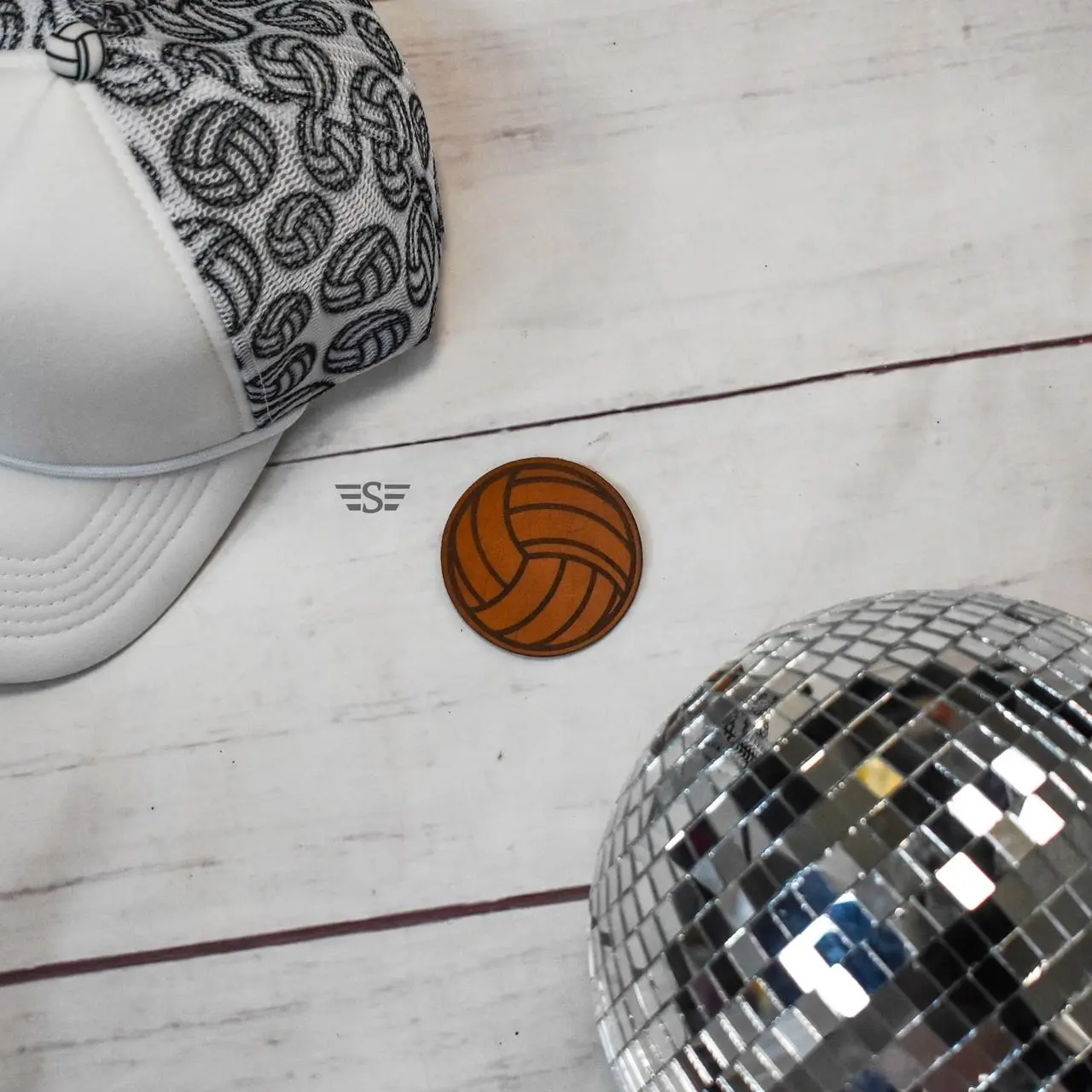 Volleyball Leather Patch (Patch Only)