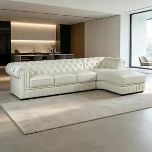 89" White Corduroy 2-Piece L-Shaped Modular Sofa Set - No Assembly Required, Cloud Couch, Deep Seat Sectional, Plush Easy-Clean Fabric, Space-Saving, Premium Comfort, Versatile Living Room Furniture