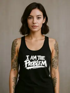 I Am The Problem Racerback Tank Top