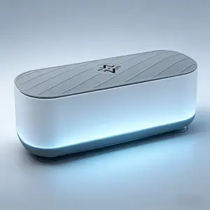 Portable Ultrasonic Sonic Cleaner 48kHz 24W Professional Jewelry Cleaner for Rings, Glasses, Watch Bands - Ideal for Home and Travel