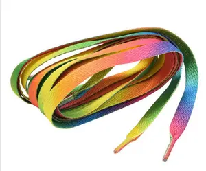 Rainbow Psychedelic Flat Sports Sneakers Laces Strings 47" long