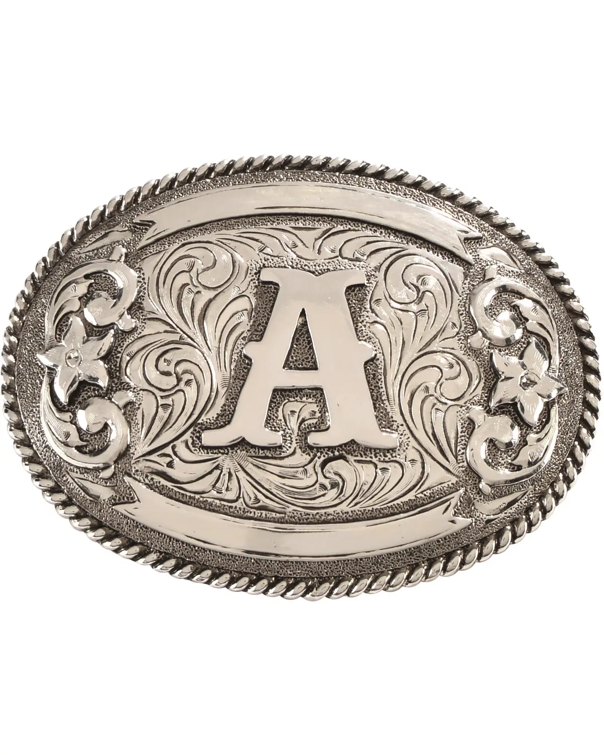 Cody James Unisex Oval Letter A Initial Belt Buckle - 721-A Cody James Unisex Oval Letter A Initial Belt Buckle - 721-A
